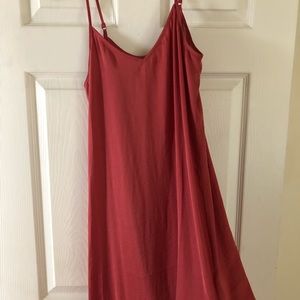 Slit Slip Midi Dress